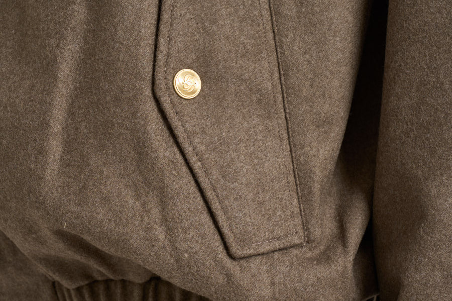 Giubbotto uomo con coulisse marrone JT234 WV016LBR DROLE DE MONSIEUR 