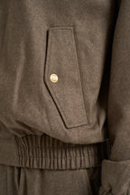 Giubbotto uomo bomber tortora JT234 WV016LBR DROLE DE MONSIEUR 