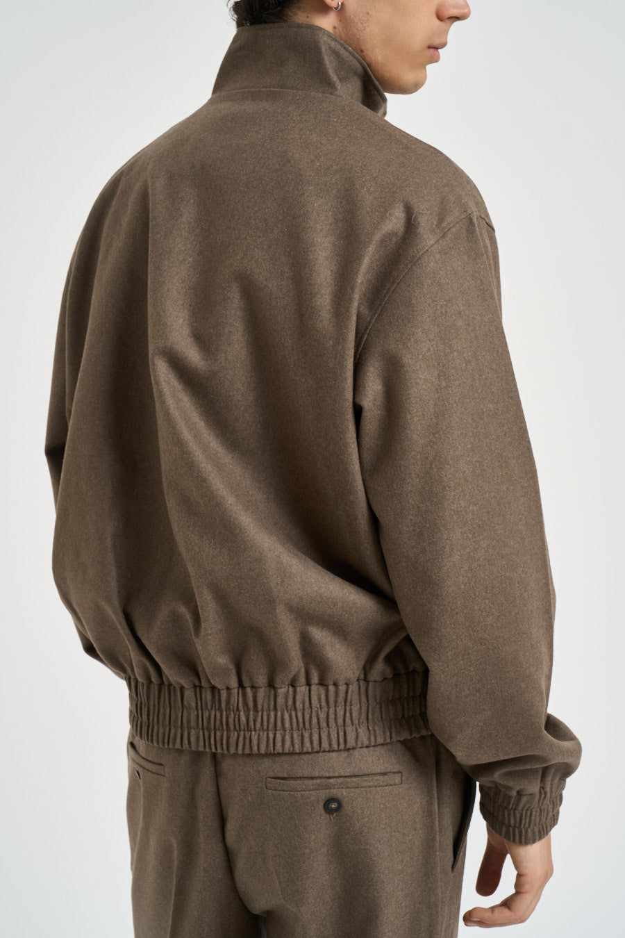 Giubbotto uomo bomber tortora JT234 WV016LBR DROLE DE MONSIEUR 