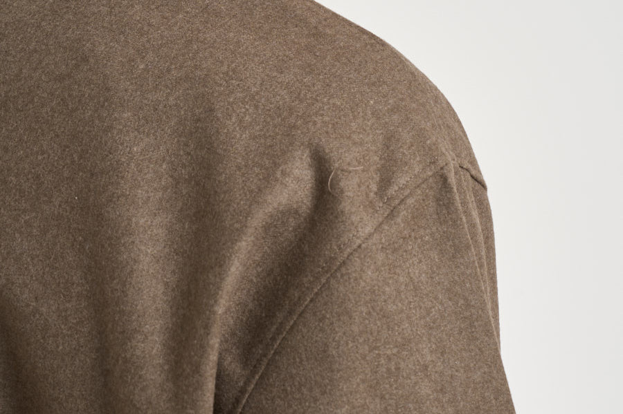 Giubbotto uomo con coulisse marrone JT234 WV016LBR DROLE DE MONSIEUR 