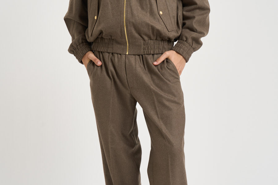 Giubbotto uomo bomber tortora JT234 WV016LBR DROLE DE MONSIEUR 