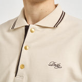 Felpa a polo uomo panna PL132 CO127SD DROLE DE MONSIEUR 