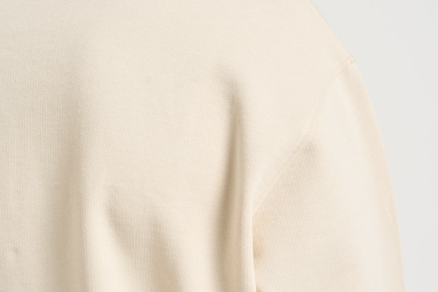 Felpa a polo uomo panna PL132 CO127SD DROLE DE MONSIEUR 