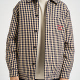 Giacca uomo a quadri beige e blu SH270 CO310BG DROLE DE MONSIEUR 