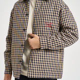 Giacca uomo a quadri beige e blu SH270 CO310BG DROLE DE MONSIEUR 