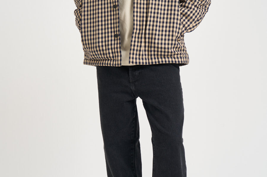 Giubbotto uomo a quadri beige e blu SH270 CO310BG DROLE DE MONSIEUR 