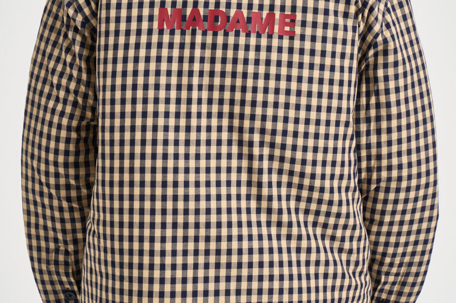 Giacca uomo a quadri beige e blu SH270 CO310BG DROLE DE MONSIEUR 