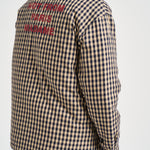 Giacca uomo a quadri beige e blu SH270 CO310BG DROLE DE MONSIEUR 