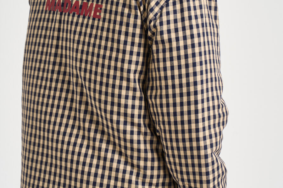 Giacca uomo a quadri beige e blu SH270 CO310BG DROLE DE MONSIEUR 