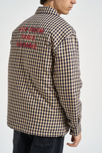 Giubbotto uomo a quadri beige e blu SH270 CO310BG DROLE DE MONSIEUR 