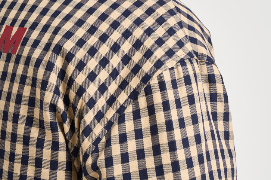 Giacca uomo a quadri beige e blu SH270 CO310BG DROLE DE MONSIEUR 