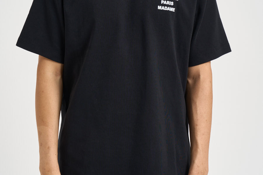T-shirt uomo girocollo nera TS203 CO002BL DROLE DE MONSIEUR 