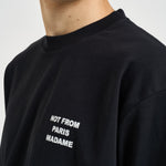 T-shirt uomo girocollo nera TS203 CO002BL DROLE DE MONSIEUR 