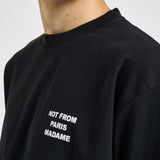 T-shirt uomo girocollo nera TS203 CO002BL DROLE DE MONSIEUR 