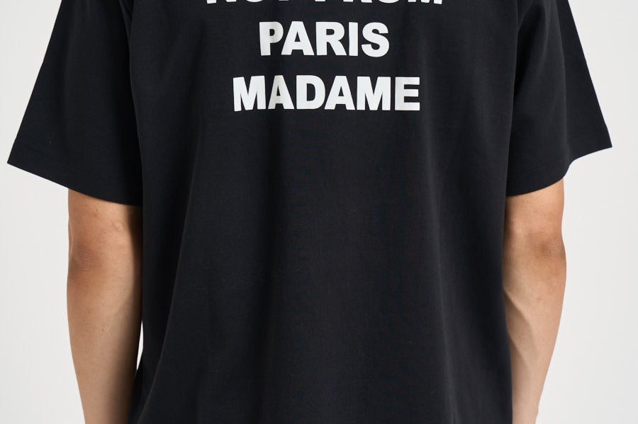 T-shirt uomo girocollo nera TS203 CO002BL DROLE DE MONSIEUR 