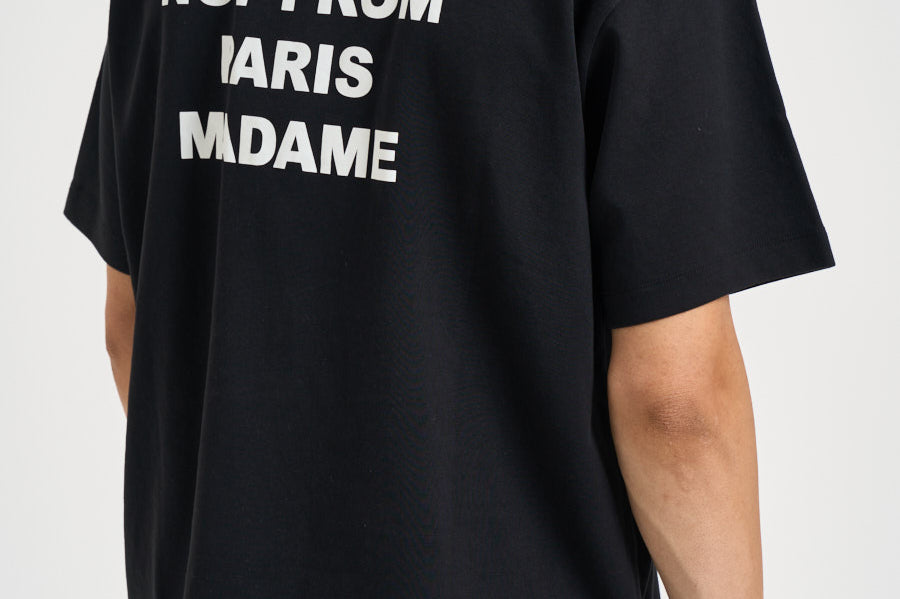 T-shirt uomo girocollo nera TS203 CO002BL DROLE DE MONSIEUR 