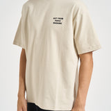 T-shirt uomo girocollo beige TS203 CO002MT DROLE DE MONSIEUR 