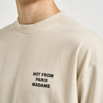T-shirt uomo girocollo beige TS203 CO002MT DROLE DE MONSIEUR 