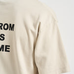T-shirt uomo girocollo beige TS203 CO002MT DROLE DE MONSIEUR 