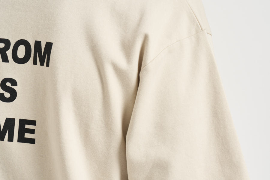 T-shirt uomo girocollo beige TS203 CO002MT DROLE DE MONSIEUR 