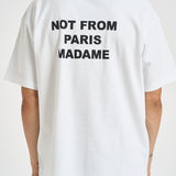 T-shirt uomo girocollo bianca TS203 CO002OPW DROLE DE MONSIEUR 