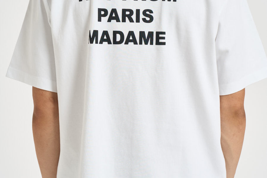 T-shirt uomo girocollo bianca TS203 CO002OPW DROLE DE MONSIEUR 