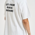 T-shirt uomo girocollo bianca TS203 CO002OPW DROLE DE MONSIEUR 
