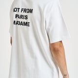 T-shirt uomo girocollo bianca TS203 CO002OPW DROLE DE MONSIEUR 