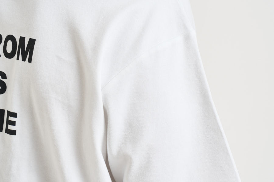 T-shirt uomo girocollo bianca TS203 CO002OPW DROLE DE MONSIEUR 