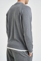 Maglione uomo girocollo grigio mélange MAGN56 N037GRIGIOCHIAROAVORIO ELEVENTY 
