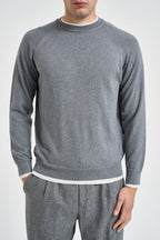 Maglione uomo girocollo grigio mélange MAGN56 N037GRIGIOCHIAROAVORIO ELEVENTY 