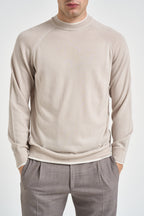 Maglione uomo girocollo tortora chiaro MAGN56 N037SABBIAAVORIO ELEVENTY 