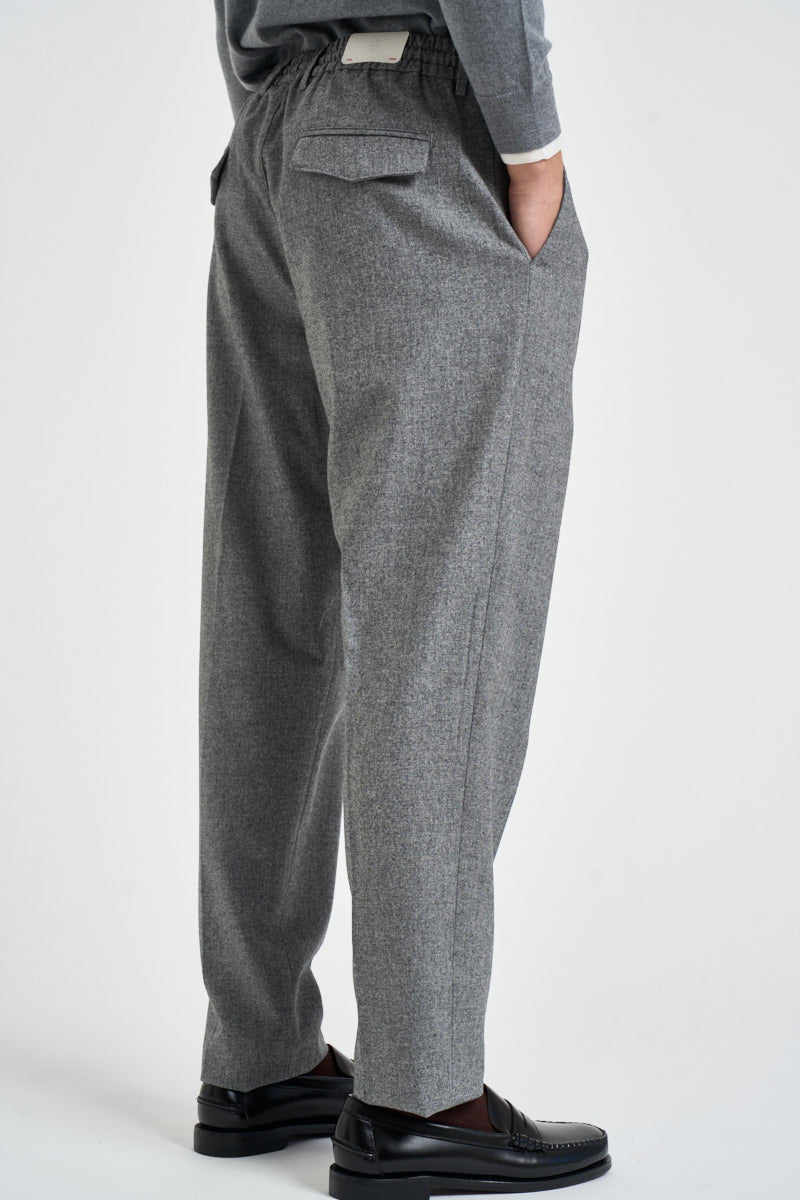 Pantaloni uomo sartoriali con coulisse grigio mélange PANG03 N047GRIGIOMEDIO ELEVENTY 