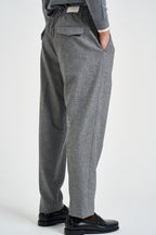 Pantaloni uomo sartoriali con coulisse grigio mélange PANG03 N047GRIGIOMEDIO ELEVENTY 