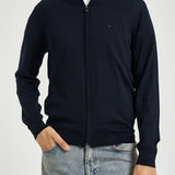 Felpa uomo con zip blu navy EM004379 AF23421UB118 EMPORIO ARMANI 