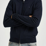 Felpa uomo con zip blu navy EM004379 AF23421UB118 EMPORIO ARMANI 