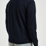 Felpa uomo con zip blu navy EM004379 AF23421UB118 EMPORIO ARMANI 