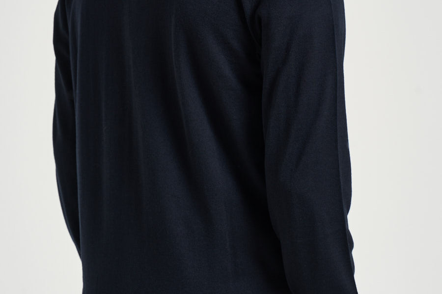 Felpa uomo con zip blu navy EM004379 AF23421UB118 EMPORIO ARMANI 