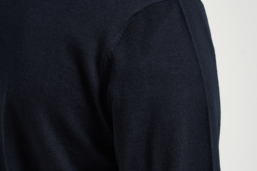 Felpa uomo con zip blu navy EM004379 AF23421UB118 EMPORIO ARMANI 