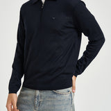 Polo uomo con zip blu navy EM004381 AF23421UB118 EMPORIO ARMANI 