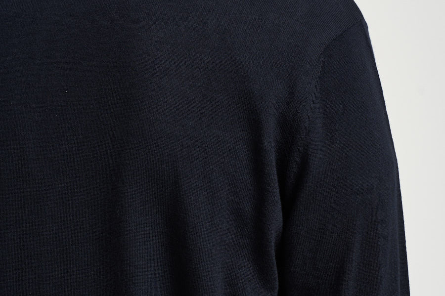 Polo uomo con zip blu navy EM004381 AF23421UB118 EMPORIO ARMANI 