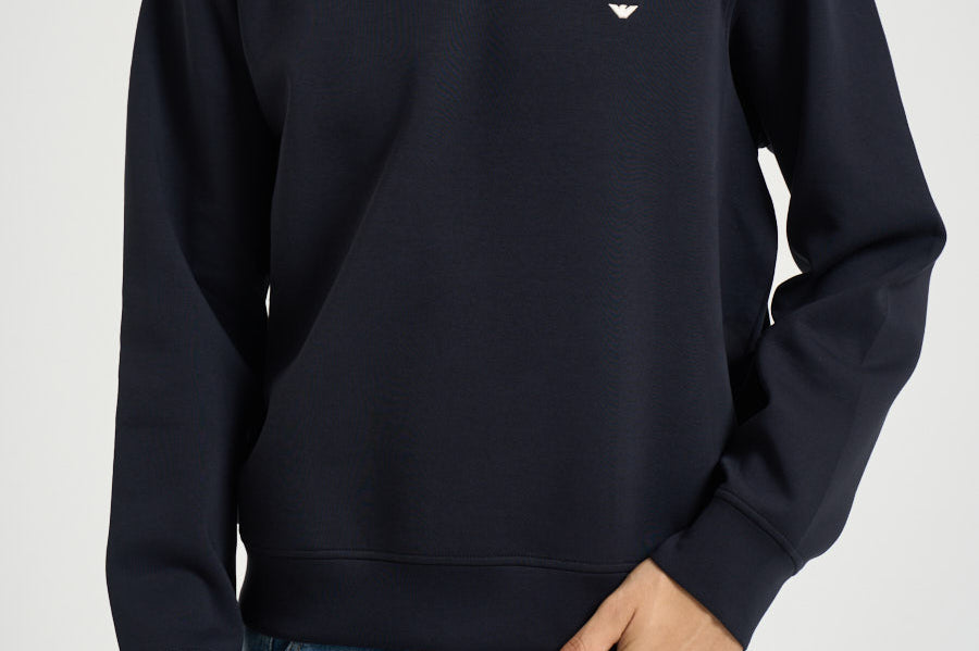 Felpa uomo a girocollo blu navy EM004533 AF10013UB118 EMPORIO ARMANI 