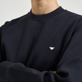 Felpa uomo a girocollo blu navy EM004533 AF10013UB118 EMPORIO ARMANI 