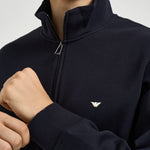 Felpa uomo con zip blu navy EM004536 AF10013UB118 EMPORIO ARMANI 