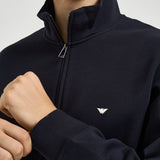 Felpa uomo con zip blu navy EM004536 AF10013UB118 EMPORIO ARMANI 