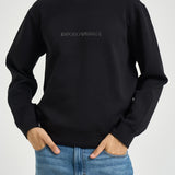 Felpa uomo con logo nera EM004541 AF10013MC540 EMPORIO ARMANI 