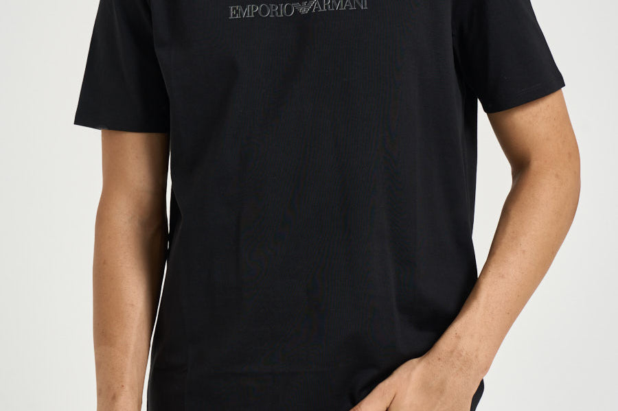 T-shirt uomo girocollo nera EM004583 AF13669MC540 EMPORIO ARMANI 