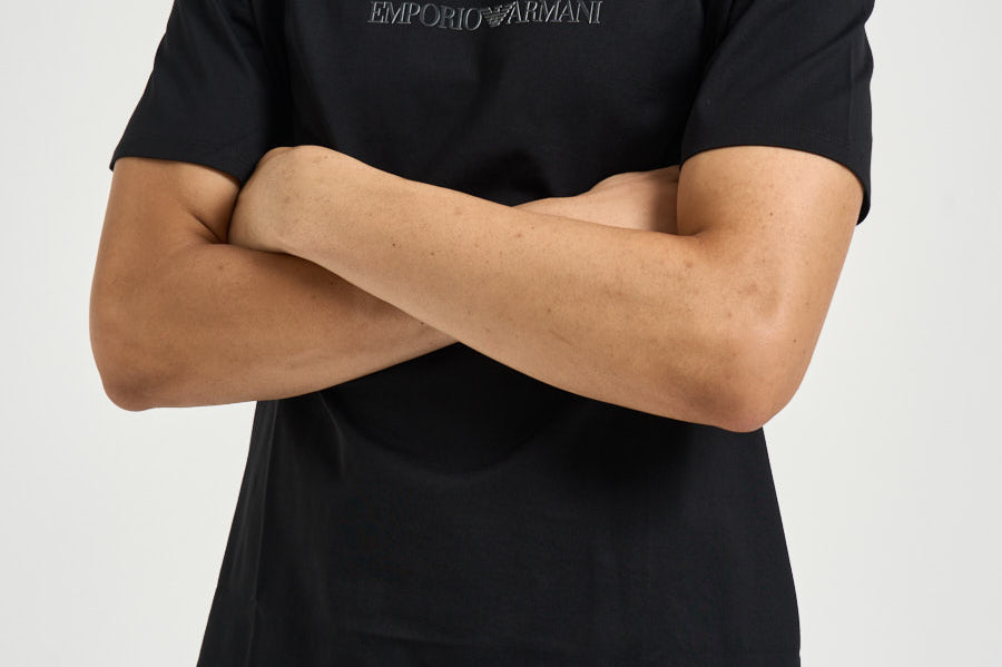 T-shirt uomo girocollo nera EM004583 AF13669MC540 EMPORIO ARMANI 