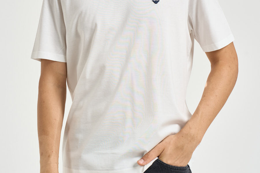 T-shirt uomo con logo bianca EM004592 AF13747U0003 EMPORIO ARMANI 