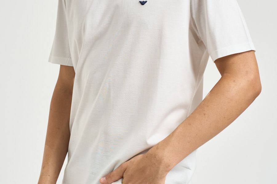 T-shirt uomo con logo bianca EM004592 AF13747U0003 EMPORIO ARMANI 